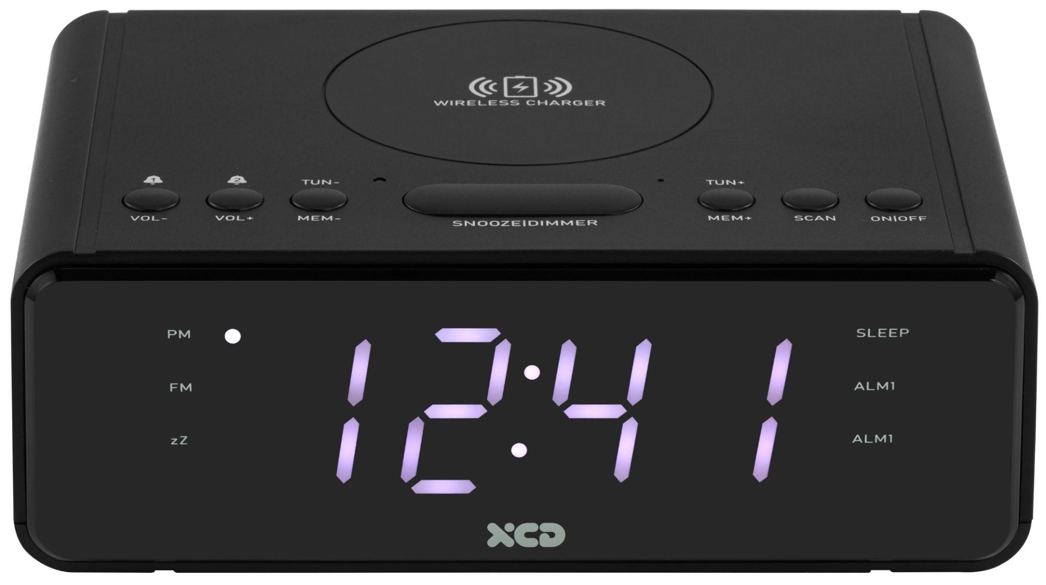 *Inactive*XCD FM Clock Radio with Wireless Charging Rewards Shop